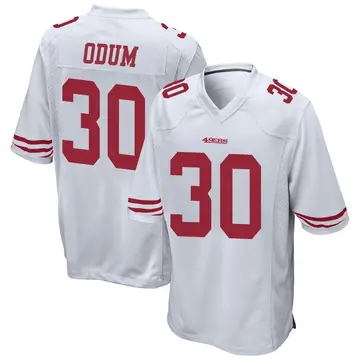 Men's George Odum San Francisco 49ers Game White Jersey