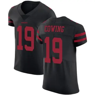 Men's Jacob Cowing San Francisco 49ers Elite Black Alternate Vapor Untouchable Jersey