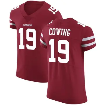 Men's Jacob Cowing San Francisco 49ers Elite Red Team Color Vapor Untouchable Jersey