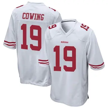 Men's Jacob Cowing San Francisco 49ers Game White Jersey