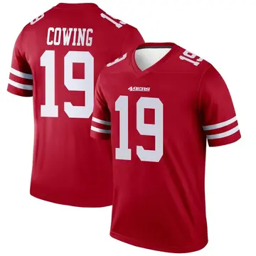 Men's Jacob Cowing San Francisco 49ers Legend Scarlet Jersey