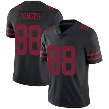 Men's Jake Tonges San Francisco 49ers Limited Black Alternate Vapor Untouchable Jersey