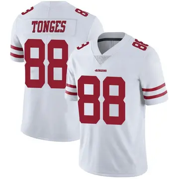 Men's Jake Tonges San Francisco 49ers Limited White Vapor Untouchable Jersey