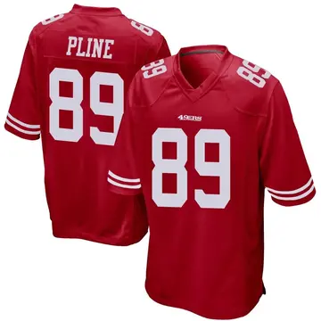 Men's Mason Pline San Francisco 49ers Game Red Team Color Jersey