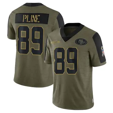 Men's Mason Pline San Francisco 49ers Limited Olive 2021 Salute To Service Jersey