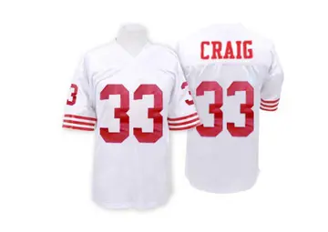 Roger Craig San Francisco 49ers Retired White Jersey - All Stitched - Vgear