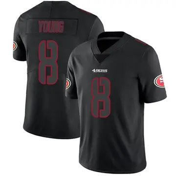 Men San Francisco 49ers Jersey Steve Young Alternate Limited Vapor Untouchable Super Bowl Liv Bound Black