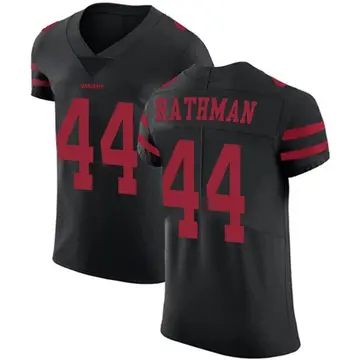 Tom Rathman 49ers Jersey Limited 75th 2021 #44 Anniversary Color Rush Red  Color Rush Vapor Untouchable Men's