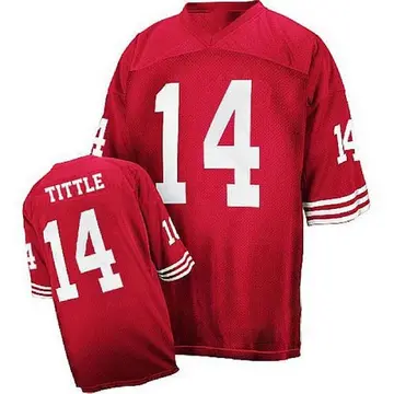 Limited Men's Y.A. Tittle White Jersey - #14 Football San Francisco 49ers  100th Season Rush Vapor Untouchable Size 40/M