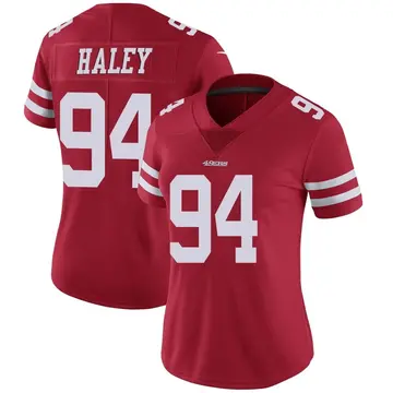 Women's Charles Haley San Francisco 49ers Limited Red Team Color Vapor Untouchable Jersey