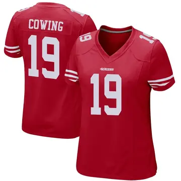 Women's Jacob Cowing San Francisco 49ers Game Red Team Color Jersey