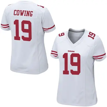 Women's Jacob Cowing San Francisco 49ers Game White Jersey