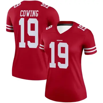 Women's Jacob Cowing San Francisco 49ers Legend Scarlet Jersey