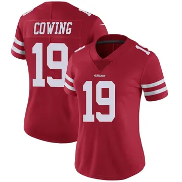 Women's Jacob Cowing San Francisco 49ers Limited Red Team Color Vapor Untouchable Jersey