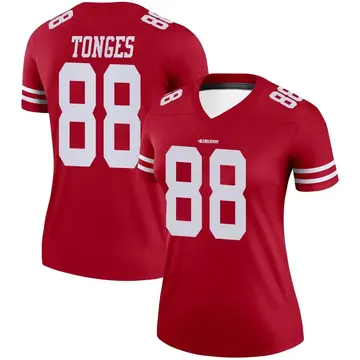 Women's Jake Tonges San Francisco 49ers Legend Scarlet Jersey