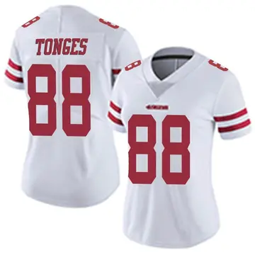 Women's Jake Tonges San Francisco 49ers Limited White Vapor Untouchable Jersey