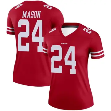 Men's Nike Jordan Mason Scarlet San Francisco 49ers Game Player Jersey