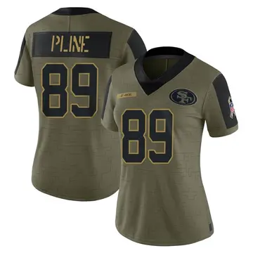 Women's Mason Pline San Francisco 49ers Limited Olive 2021 Salute To Service Jersey