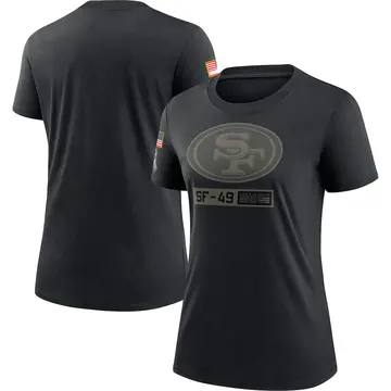 Women's Tom Rathman 2020 Salute To Service Performance T-Shirt - Black -  Tshirtsedge