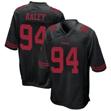 Youth Charles Haley San Francisco 49ers Game Black Alternate Jersey