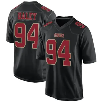 Youth Charles Haley San Francisco 49ers Game Black Fashion Jersey