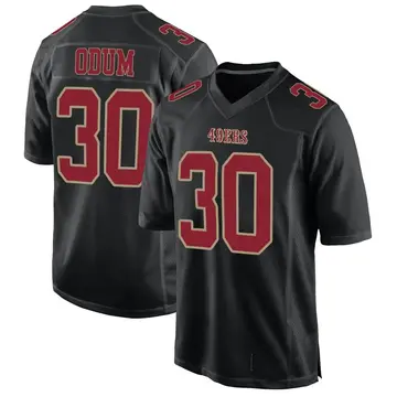 Youth George Odum San Francisco 49ers Game Black Fashion Jersey