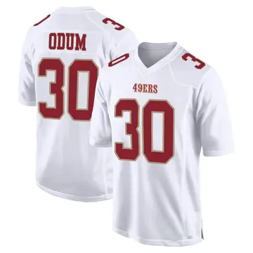 Youth George Odum San Francisco 49ers Game White Fashion Jersey