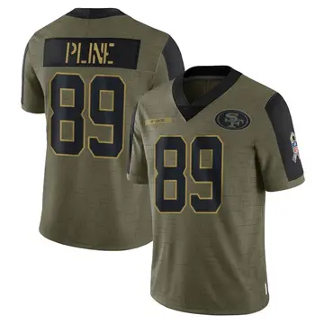 Youth Mason Pline San Francisco 49ers Limited Olive 2021 Salute To Service Jersey