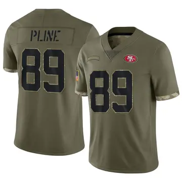 Youth Mason Pline San Francisco 49ers Limited Olive 2022 Salute To Service Jersey