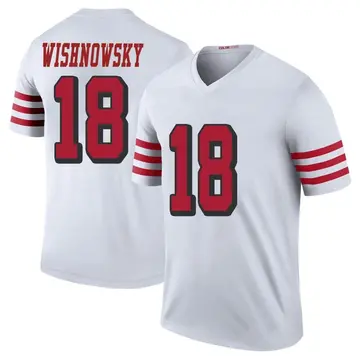 49ers #6 Mitch Wishnowsky White Men's Stitched Football Vapor