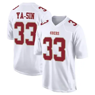 Youth Rock Ya-Sin San Francisco 49ers Game White Fashion Jersey